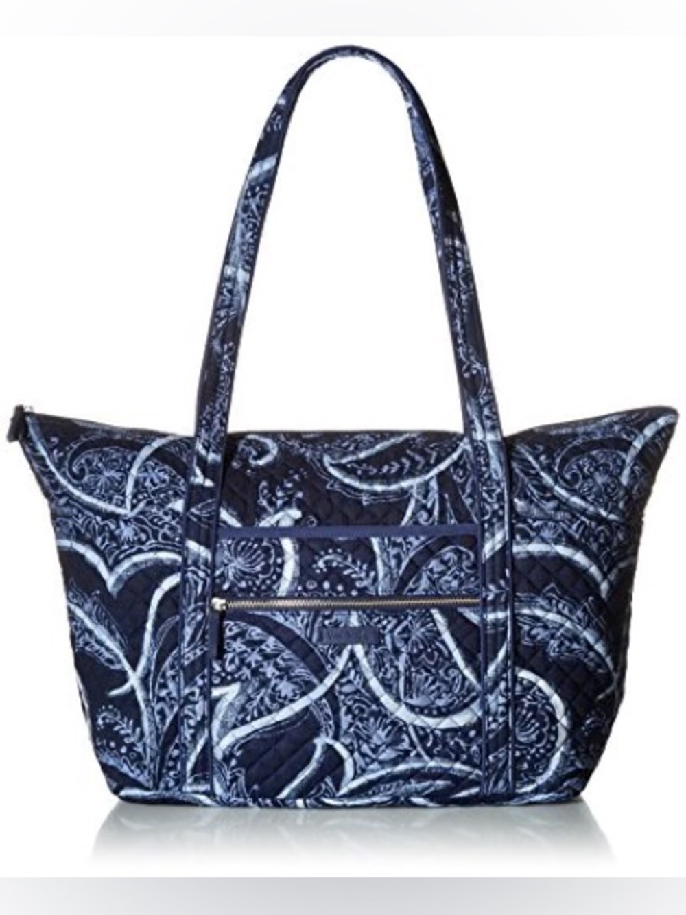VERA BRADLEY ICONIC MILLER TRAVEL BAG, SIGNATURE COTTON, INDIO, blue
